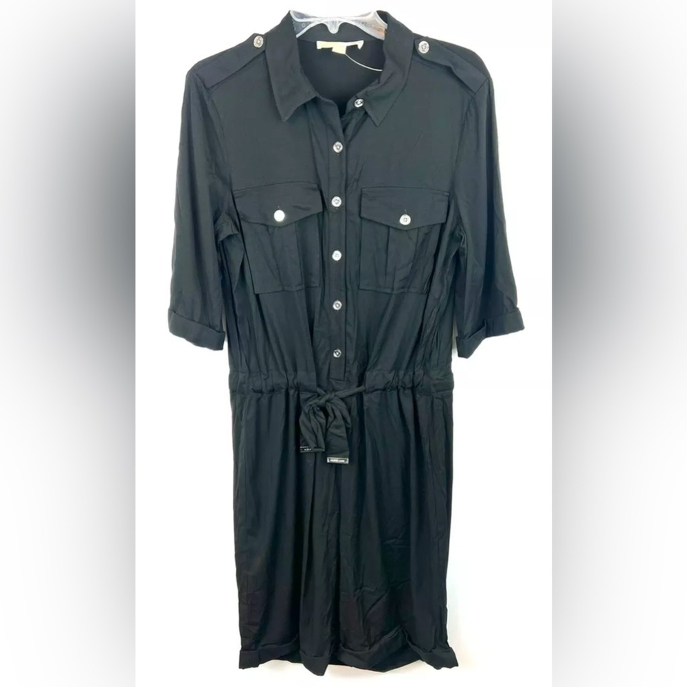 Michael Kors Women’s Black 3/4 Sleeve Romper Size Medium
